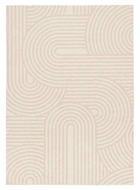 Lissy Ivory Rainbow Pattern Washable Rugmodern color block patchwork rug