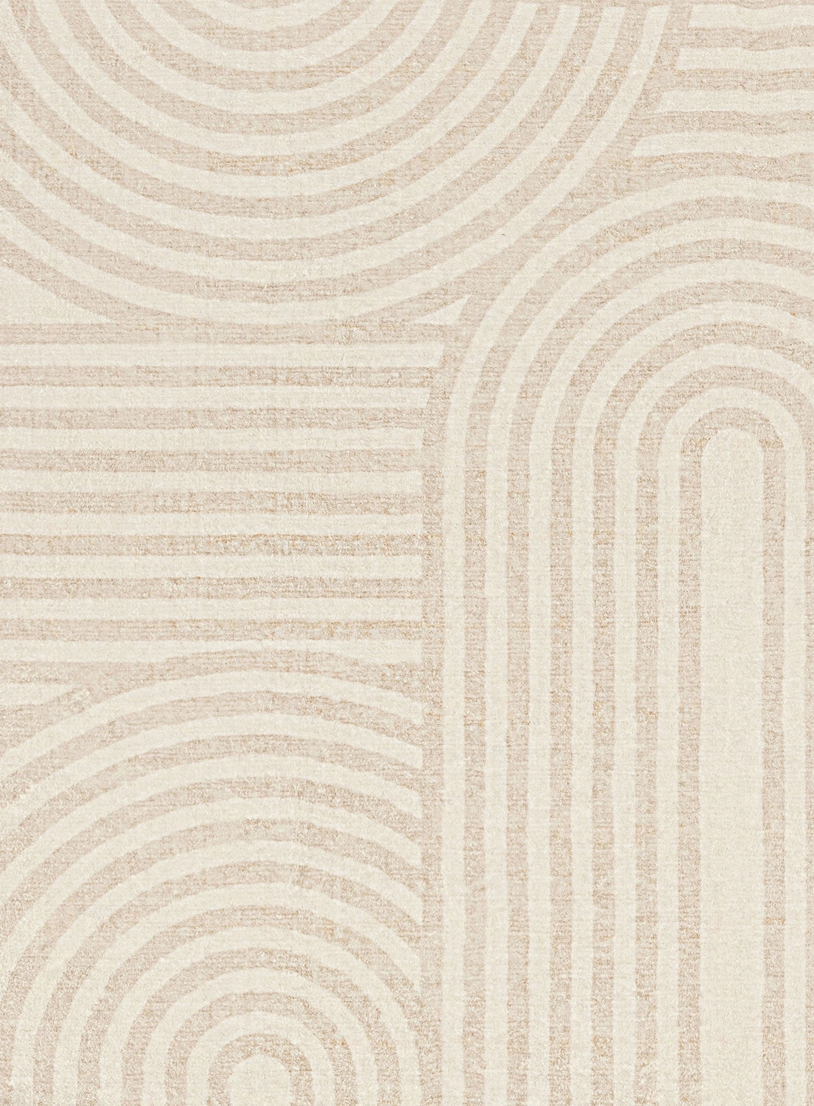 Lissy Ivory Rainbow Pattern Washable Rug