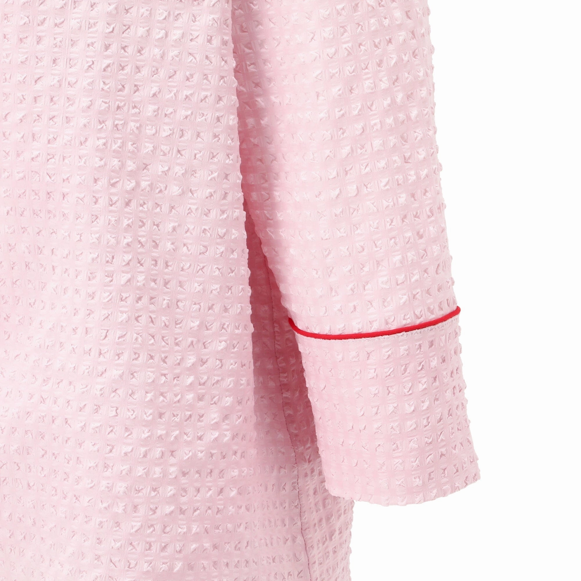 Logo Check Jacquard Pajamas With Embroidery Pink