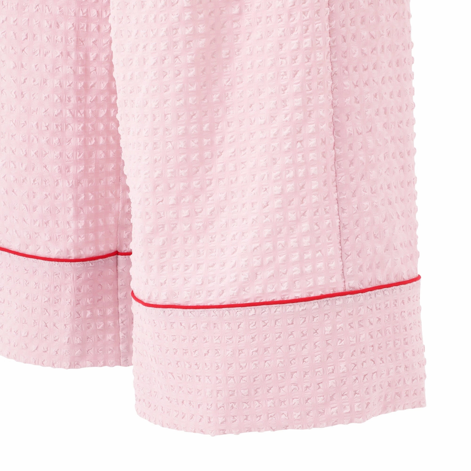 Logo Check Jacquard Pajamas With Embroidery Pink