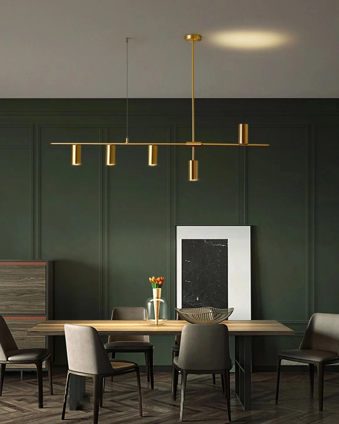 Long Strip LED Pendant Lightmodern wall lamp,smart wall lamp