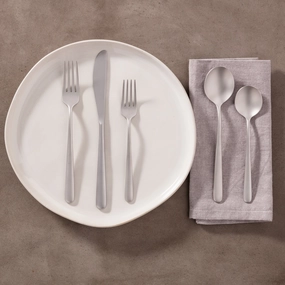 Lorenn Sand 20 Piece Flatware Seteco-friendly bamboo fiber tableware set 