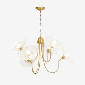 Lotus Leaf Glass Chandelierrustic chandelier,bedroom chandelier 