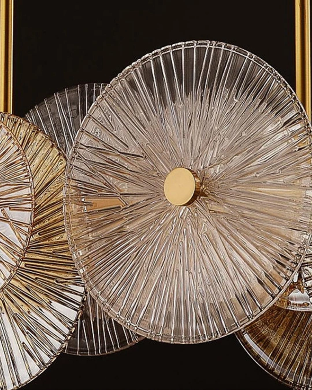 Lotus Leaves LED Chand Chandelier