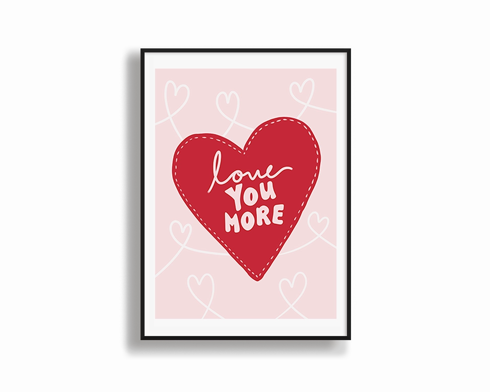 Love You More 2nordic style wall decor