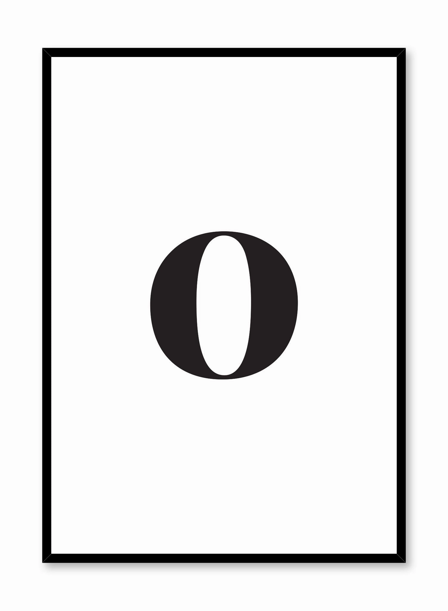 Lowercase Letter O, Posterpop culture themed posters
