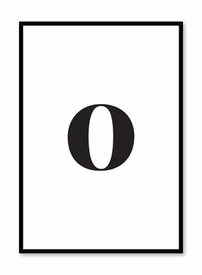 Lowercase Letter O, Posterpop culture themed posters