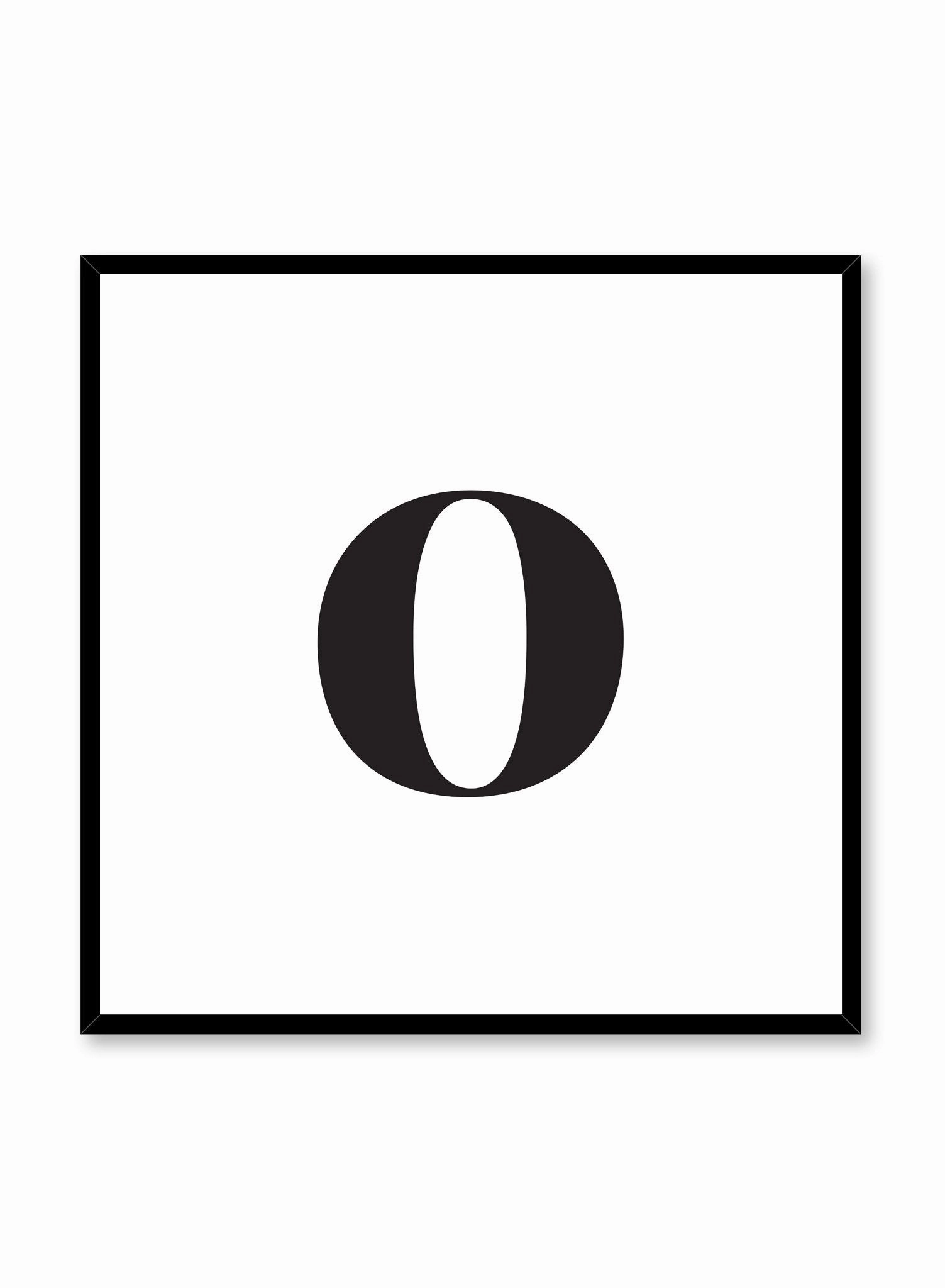 Lowercase Letter O, Poster