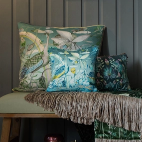 Luan Small Printed Feather Cushion Irisbedding sets ,throw blankets 