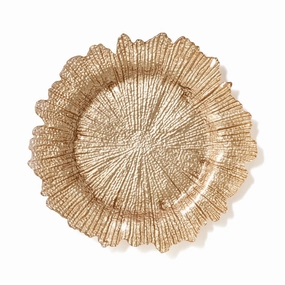 Luce Glass Plate L Copperhand-painted ceramic bowl