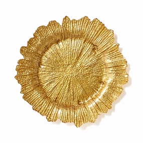 Luce Glass Plate L Goldhand-painted ceramic bowl