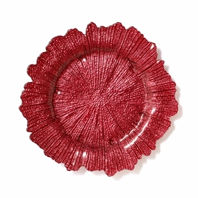 Luce Glass Plate L Pinkhand-painted ceramic bowl