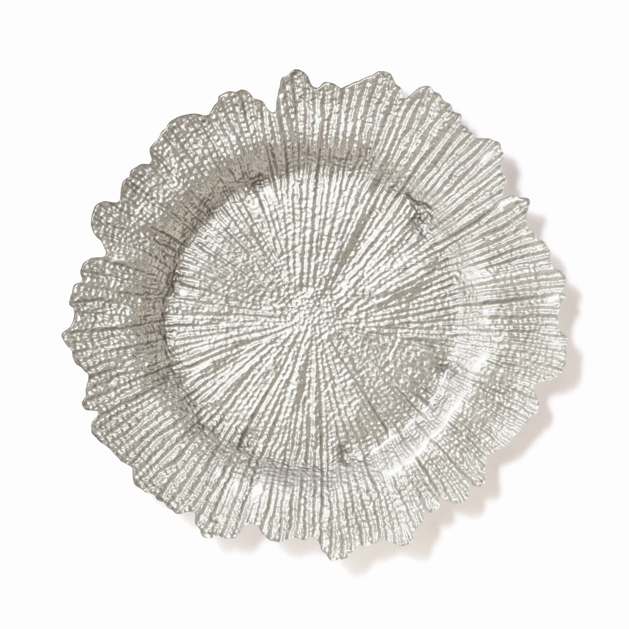 Luce Glass Plate L Silverhand-painted ceramic bowl