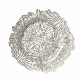 Luce Glass Plate L Silverhand-painted ceramic bowl