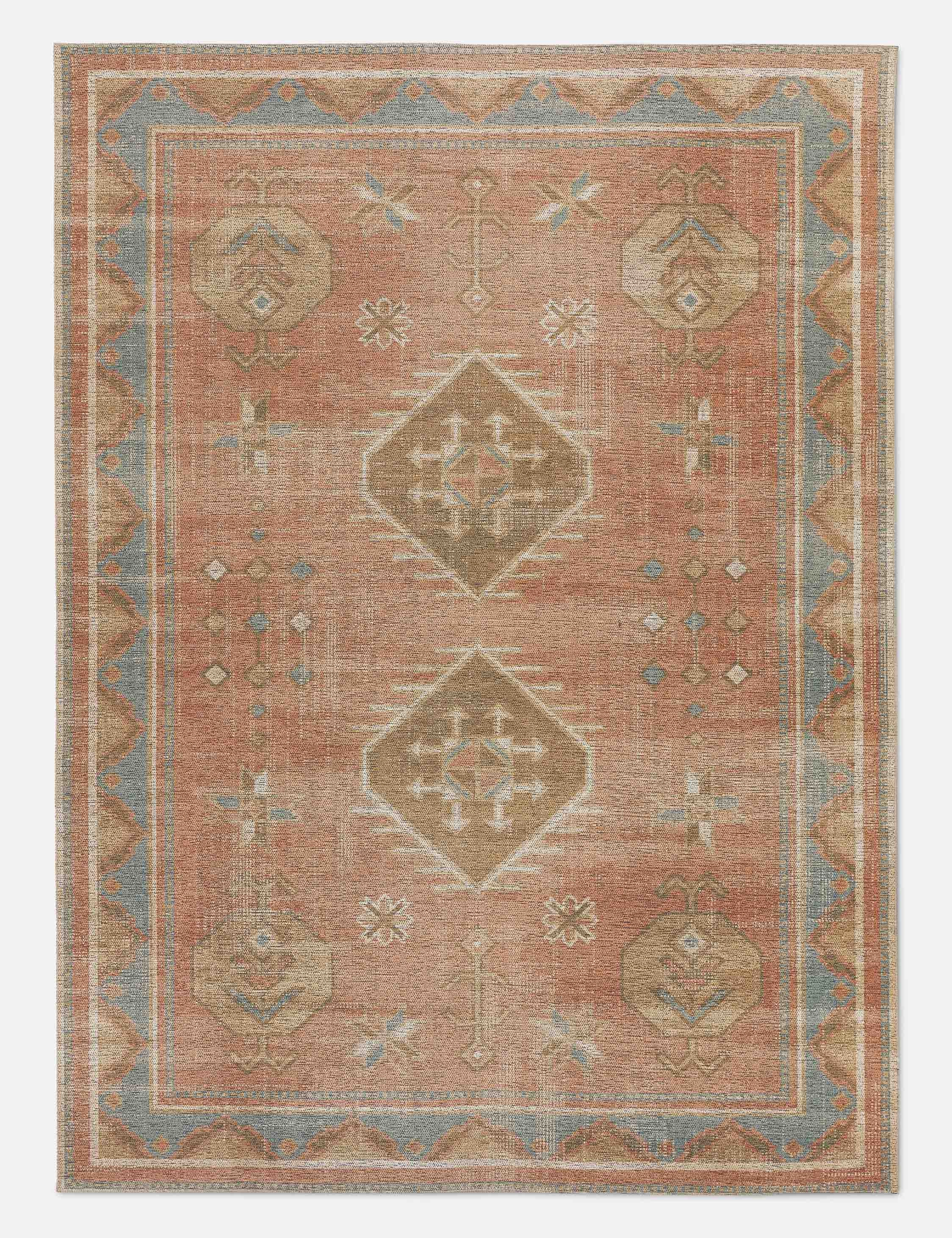 Lucette Rugmodern color block patchwork rug