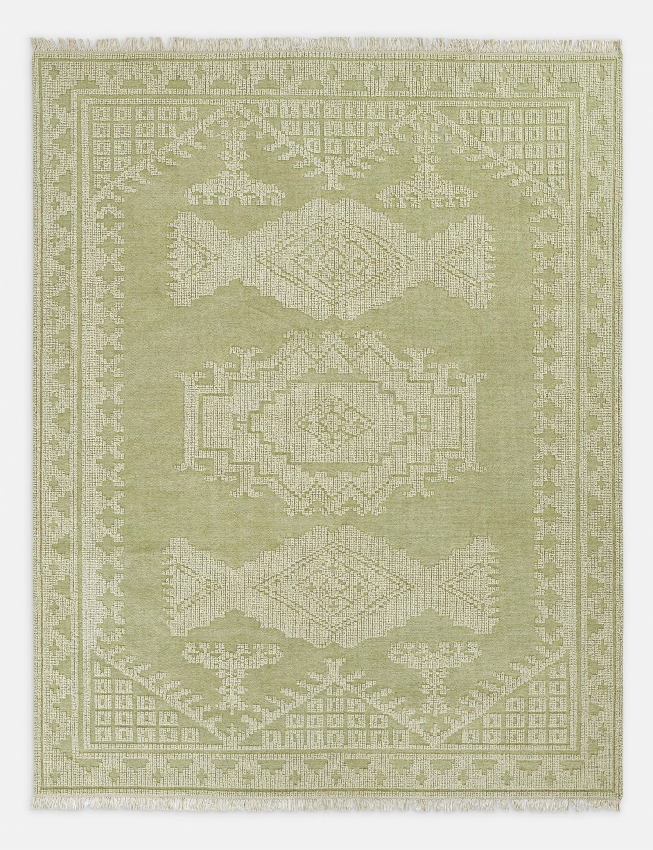 Lulit Handwoven Wool Rugmodern color block patchwork rug