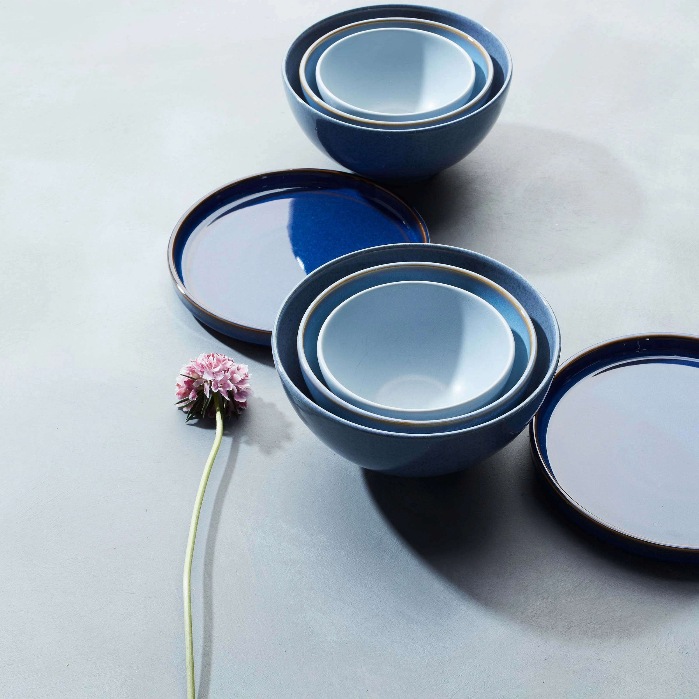 Luna Blue 8-Piece Dinnerware Set