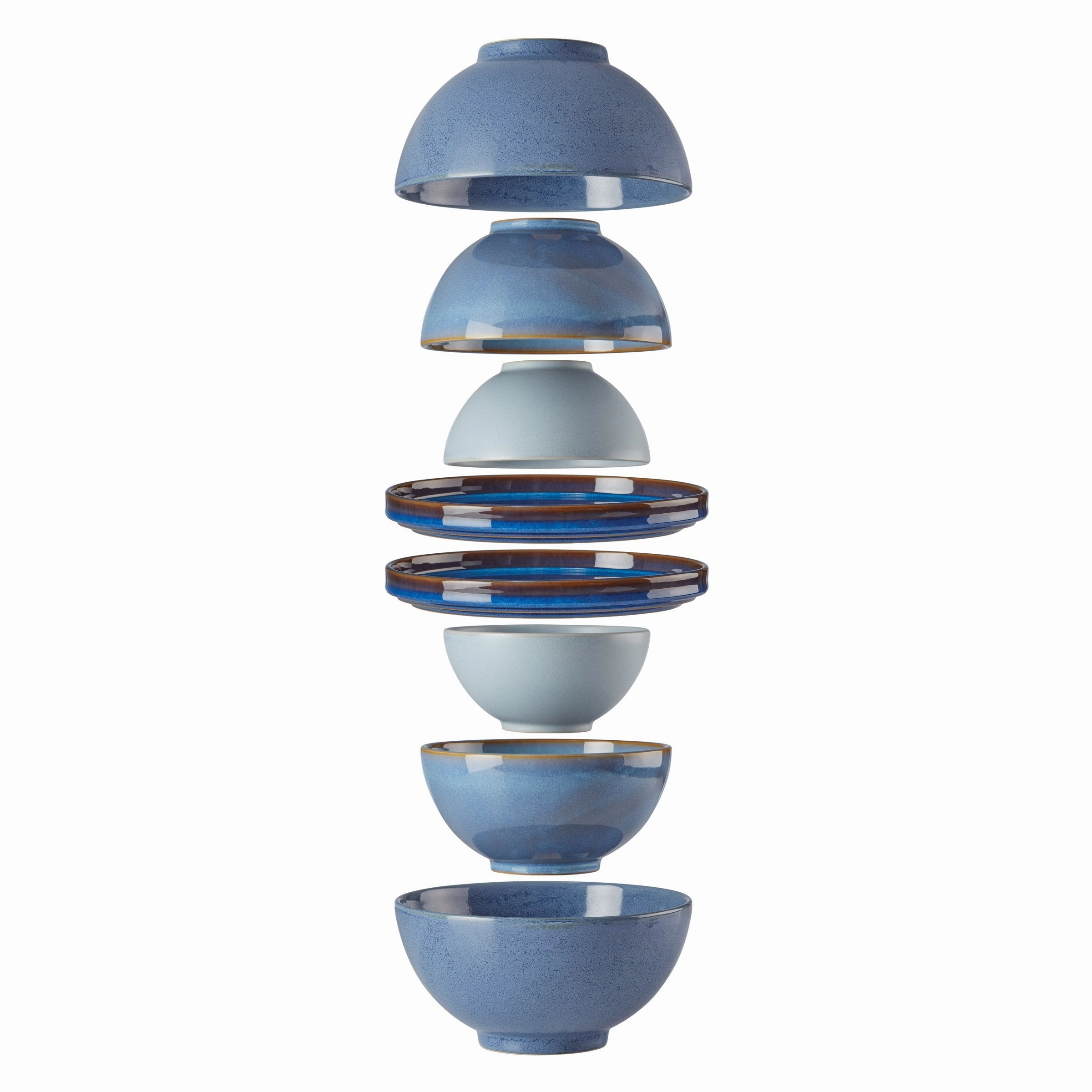 Luna Blue 8-Piece Dinnerware Set