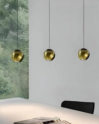 Luna Sphere LED Pendant Light - Gold