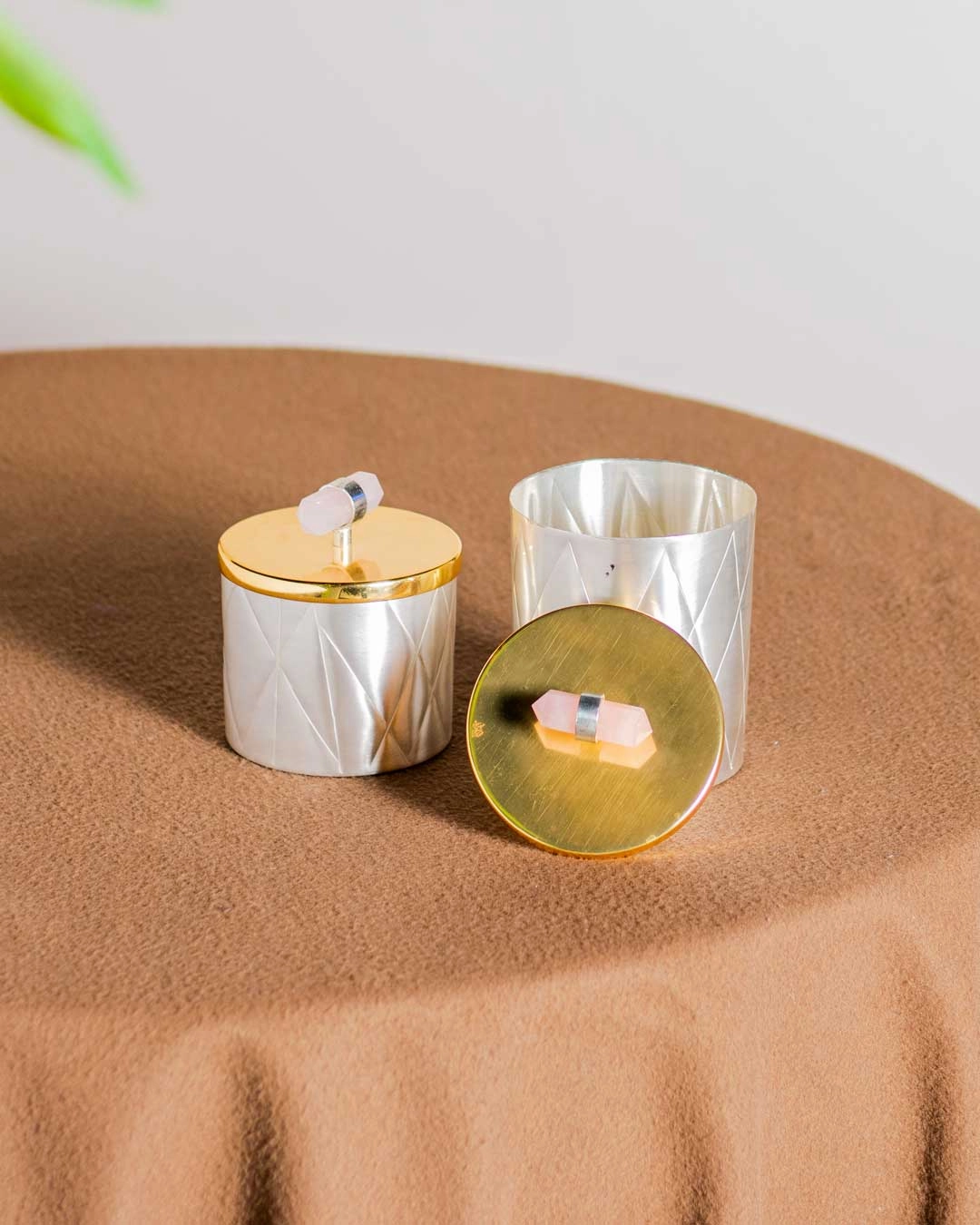 Lunar Fracturing Brass Container - Small