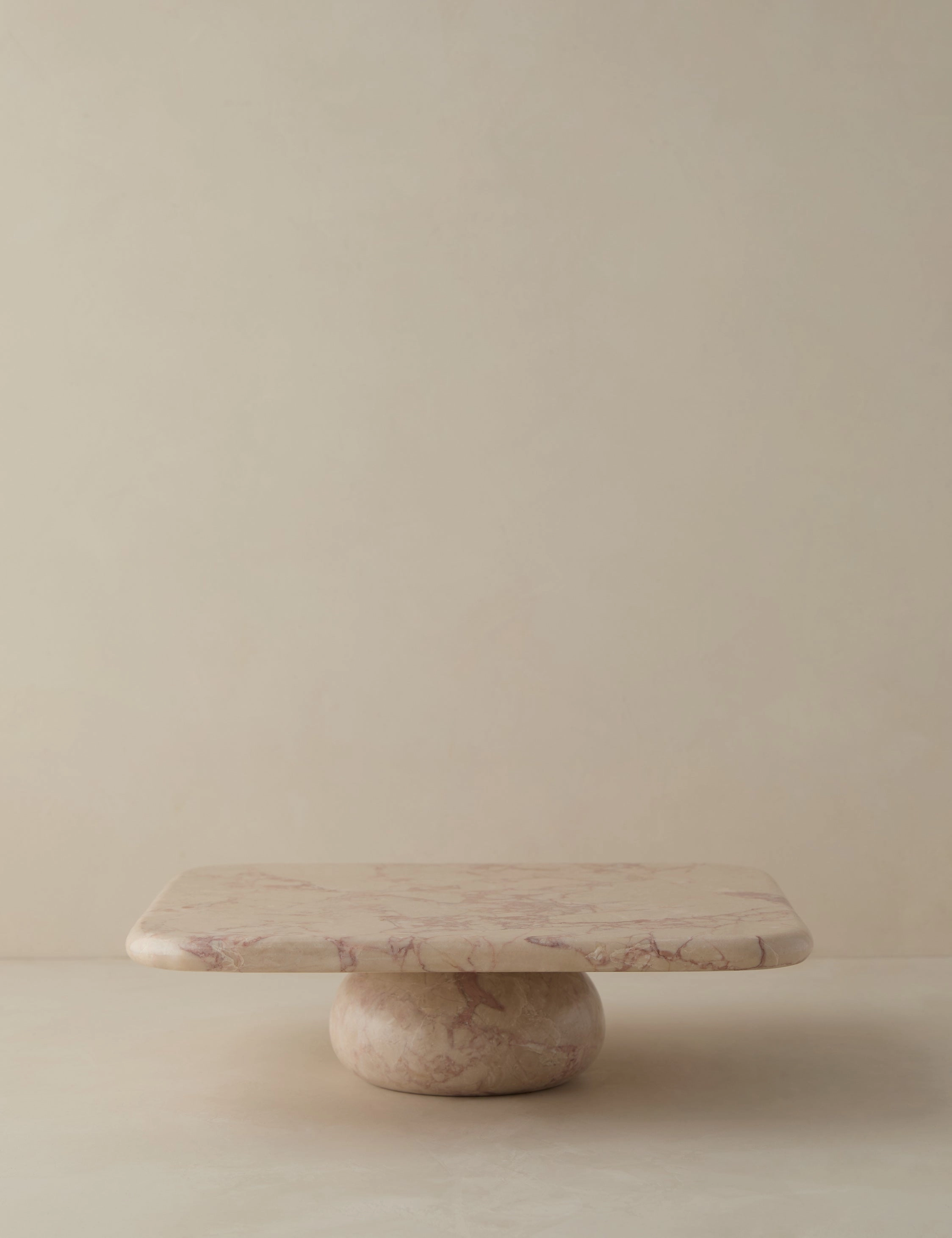 Lusine Square Marble Serving Stand