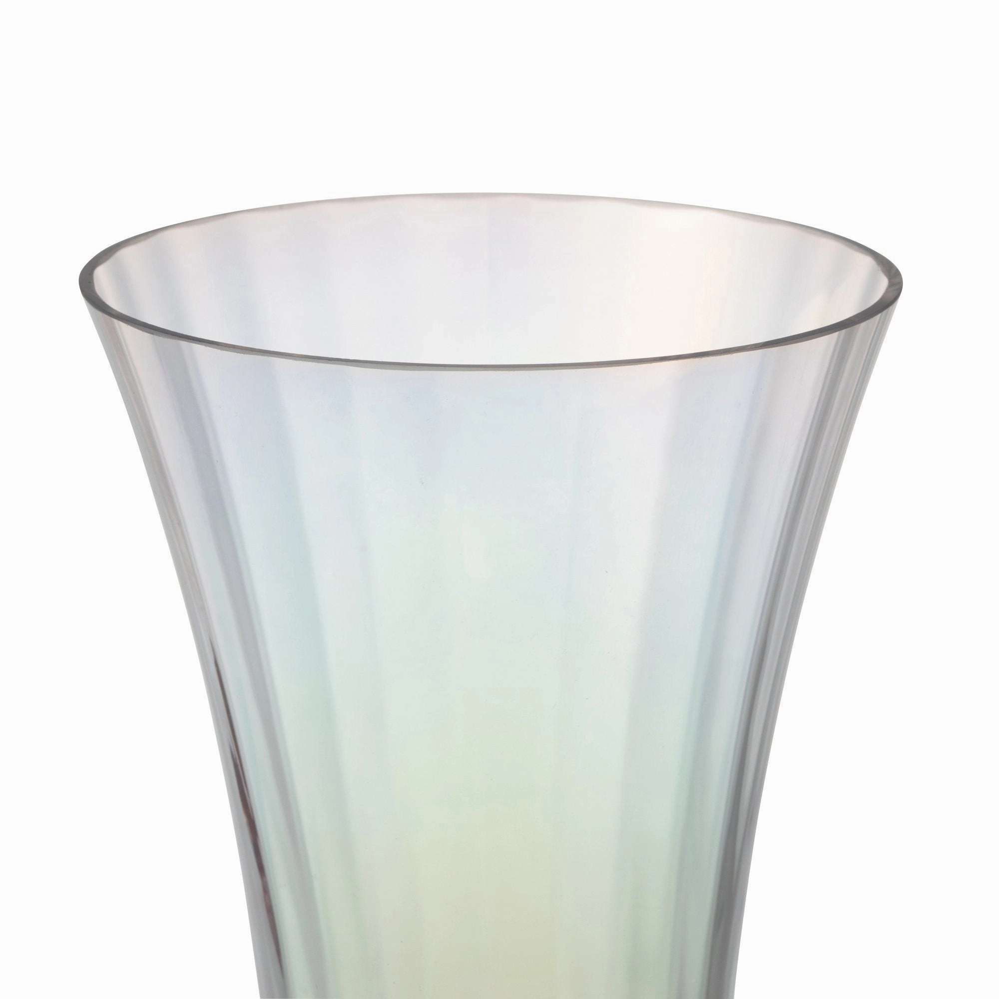 Luster Flower Vase Medium Clear