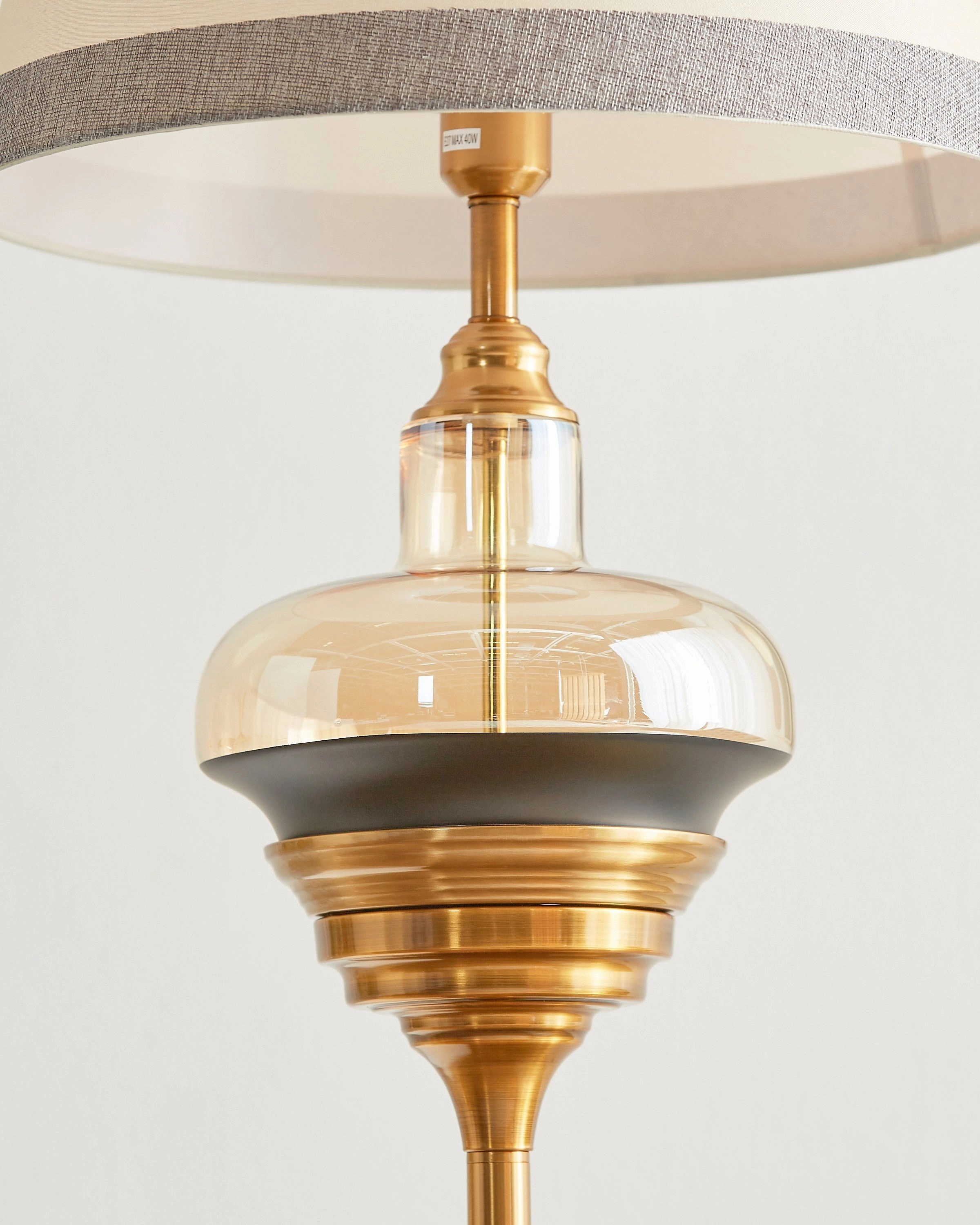 Luxe Arterior Glass Floor Lamp