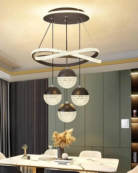 Luxe Crystal Globe Orbit Chandeliermodern wall lamp,smart wall lamp