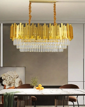 Luxury Gold Glitter Crystal Chandelier - Smallmodern wall lamp,smart wall lamp