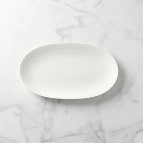 LX Collective White Oval Traymultipurpose serving tray