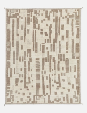 Lyons Moroccan-Style Hand-Knotted Wool Rugmodern color block patchwork rug