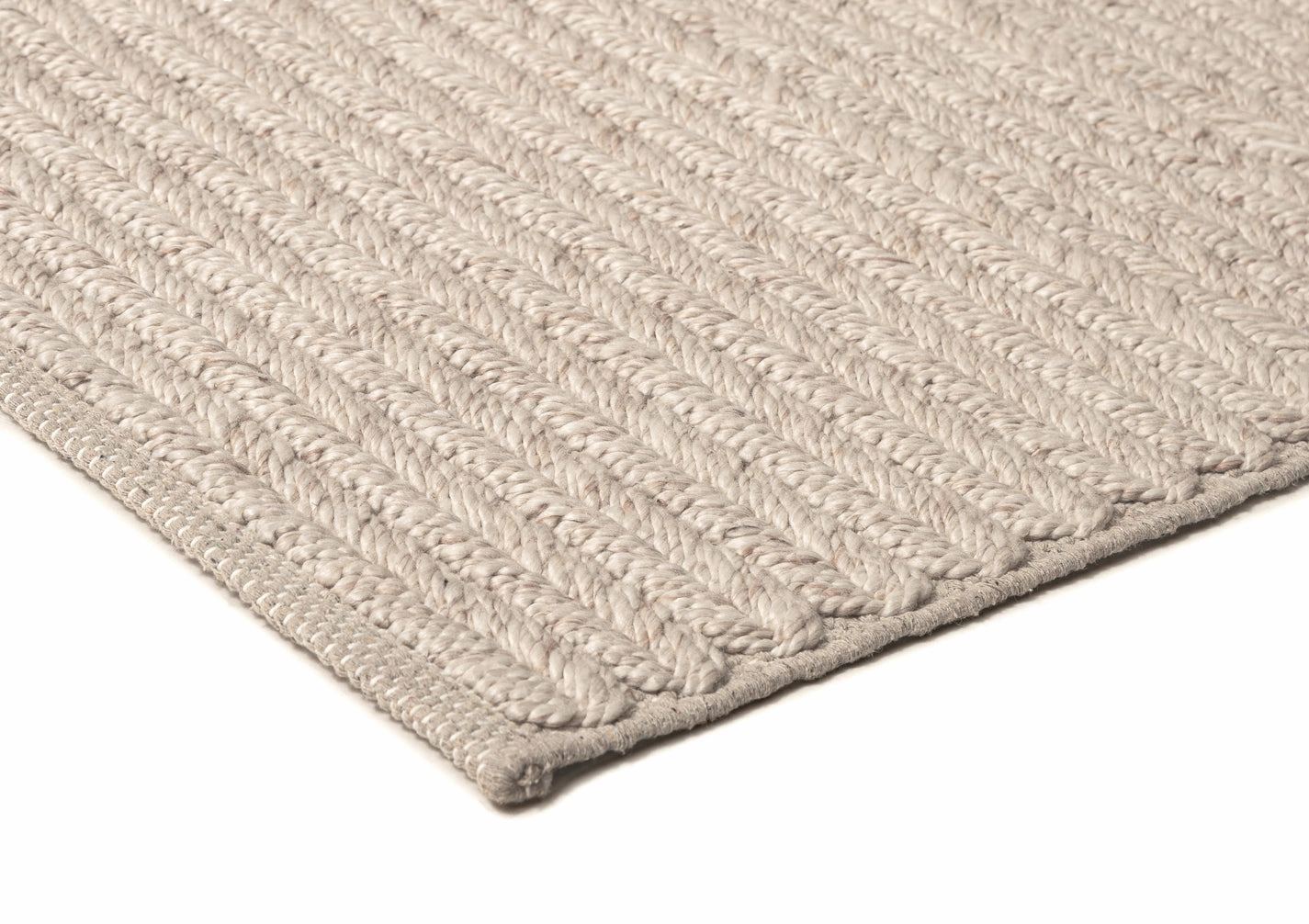 Mabel Cream and Beige Braided Rug
