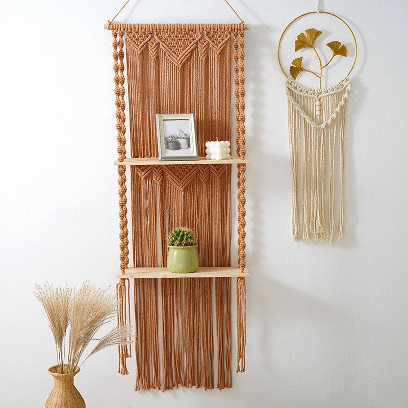 Macrame Wall Hanging Shelf