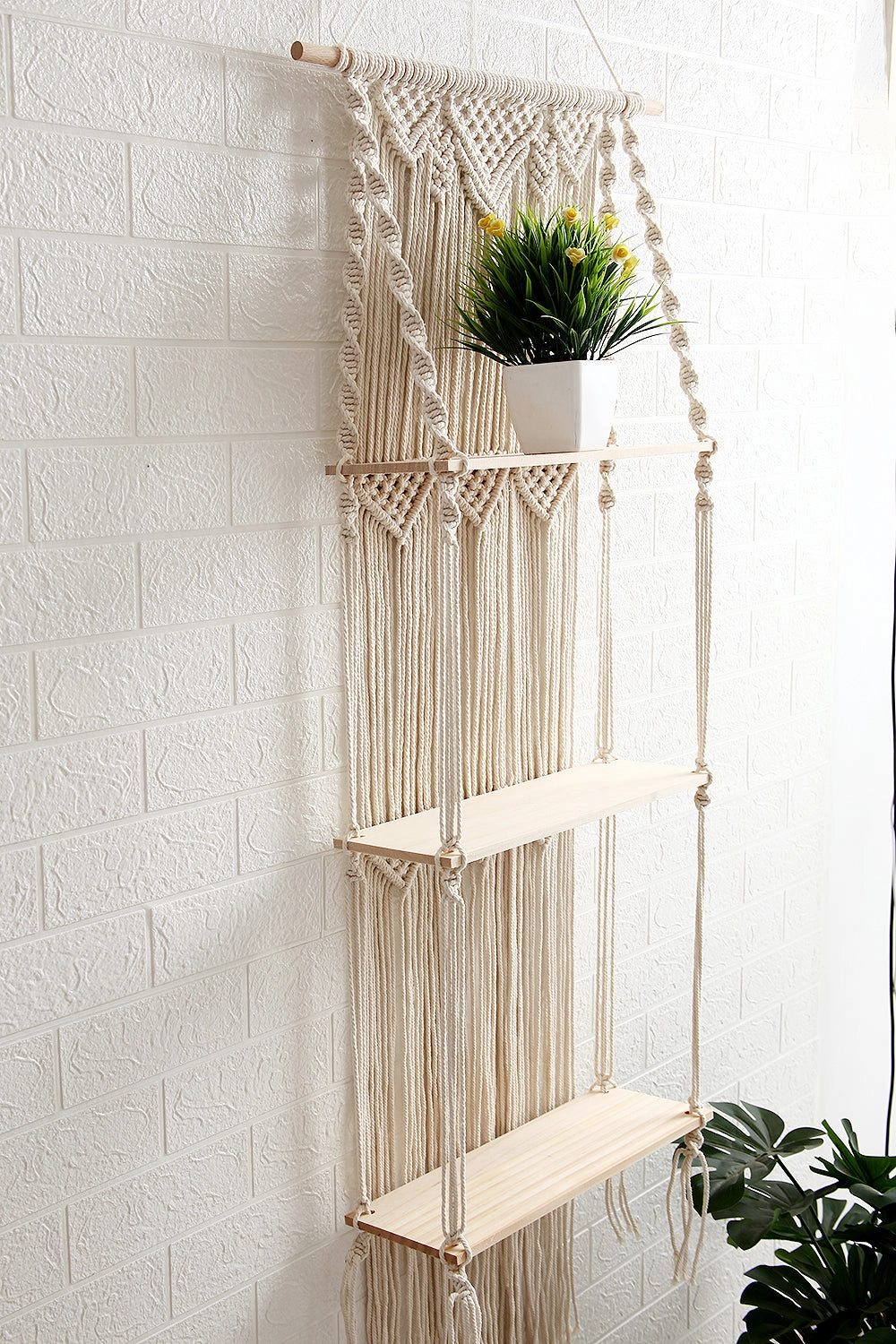 Macrame Wall Hanging Shelf