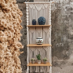 Macrame Wall Hanging Shelfnordic style wall decor