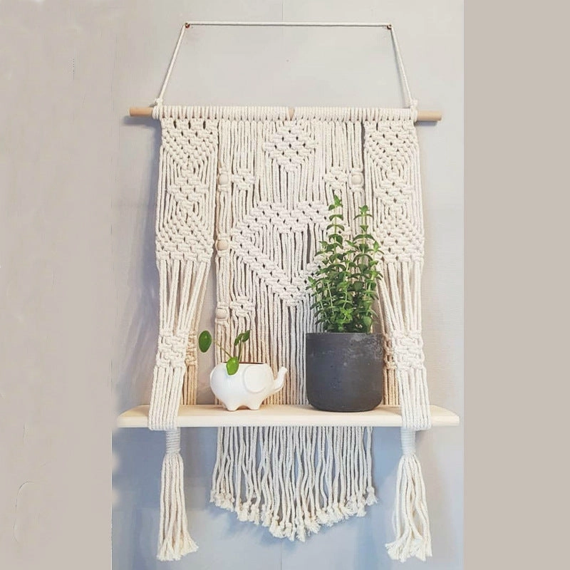 Macrame Wall Hanging Shelf