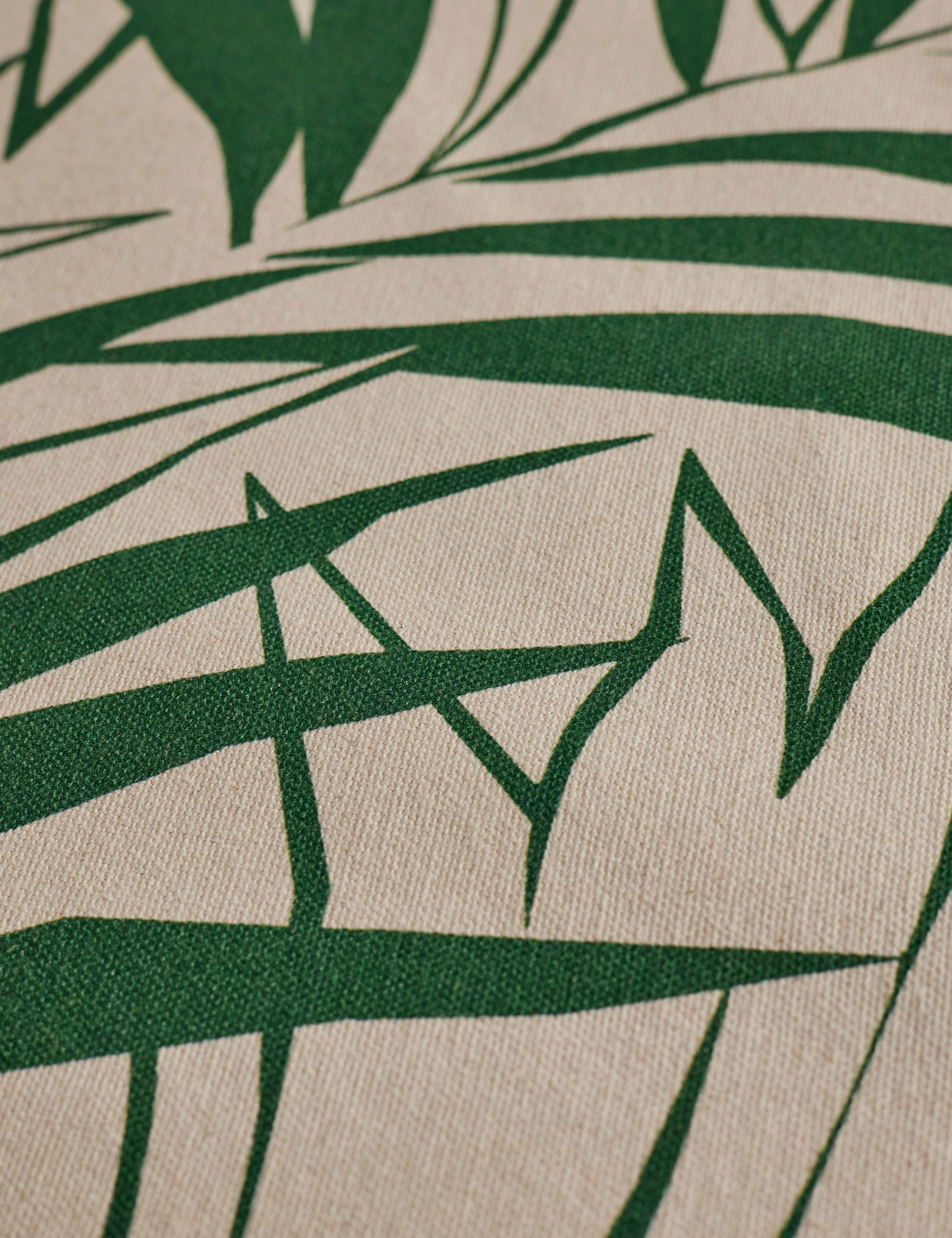 Majesty Palm Raw Canvas Fabric by Wallshoppe