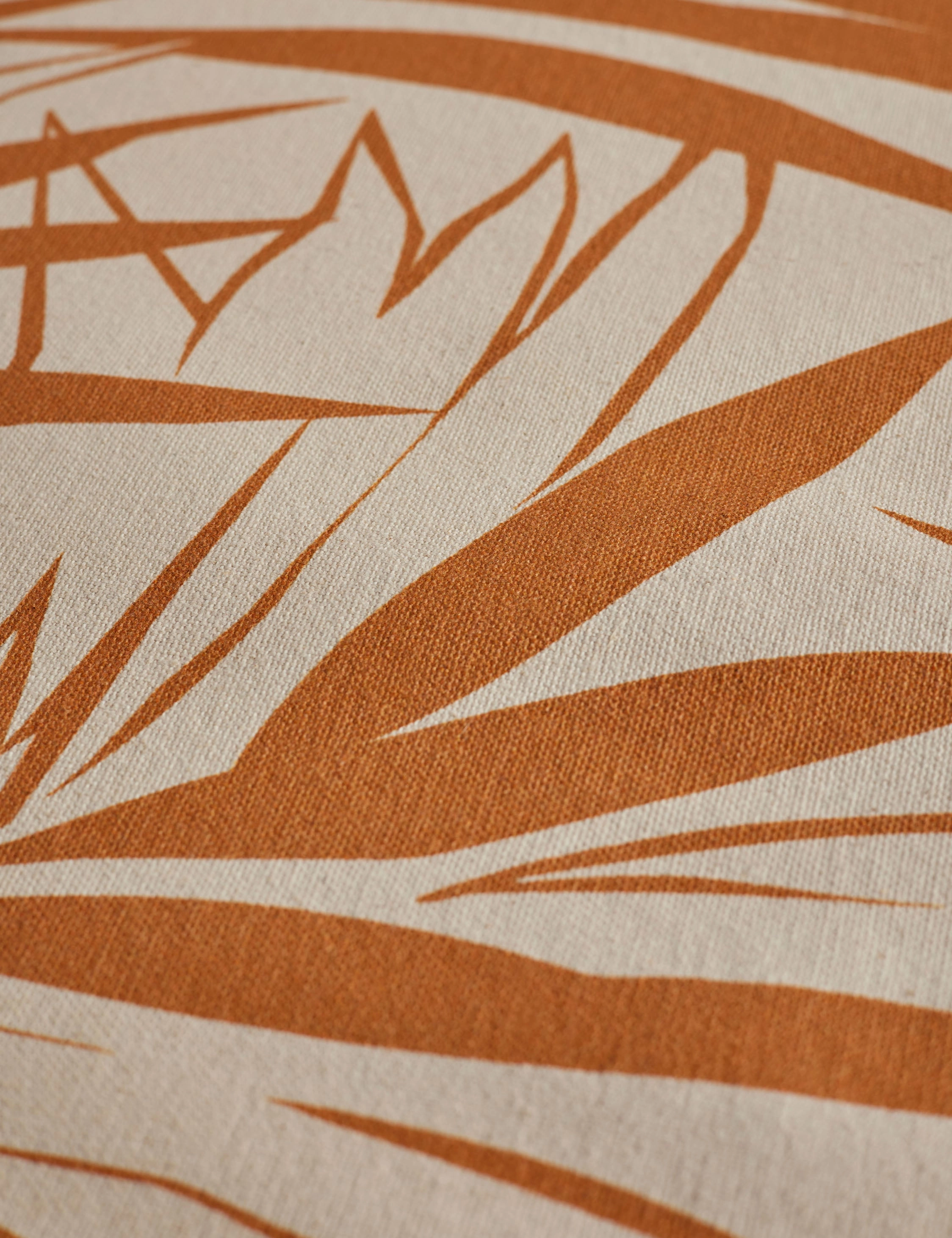 Majesty Palm Raw Canvas Fabric by Wallshoppe
