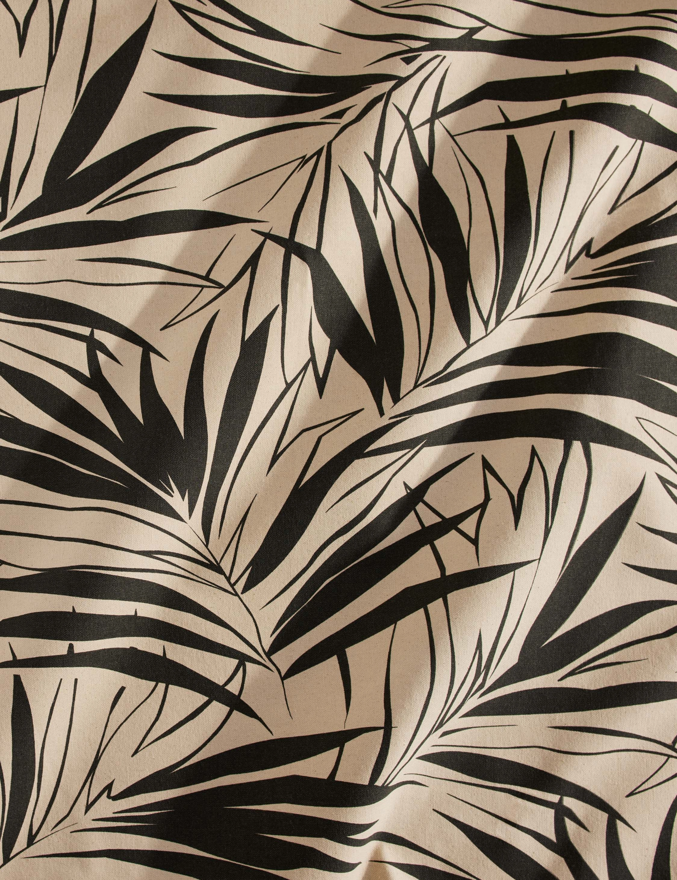 Majesty Palm Raw Canvas Fabric by Wallshoppe