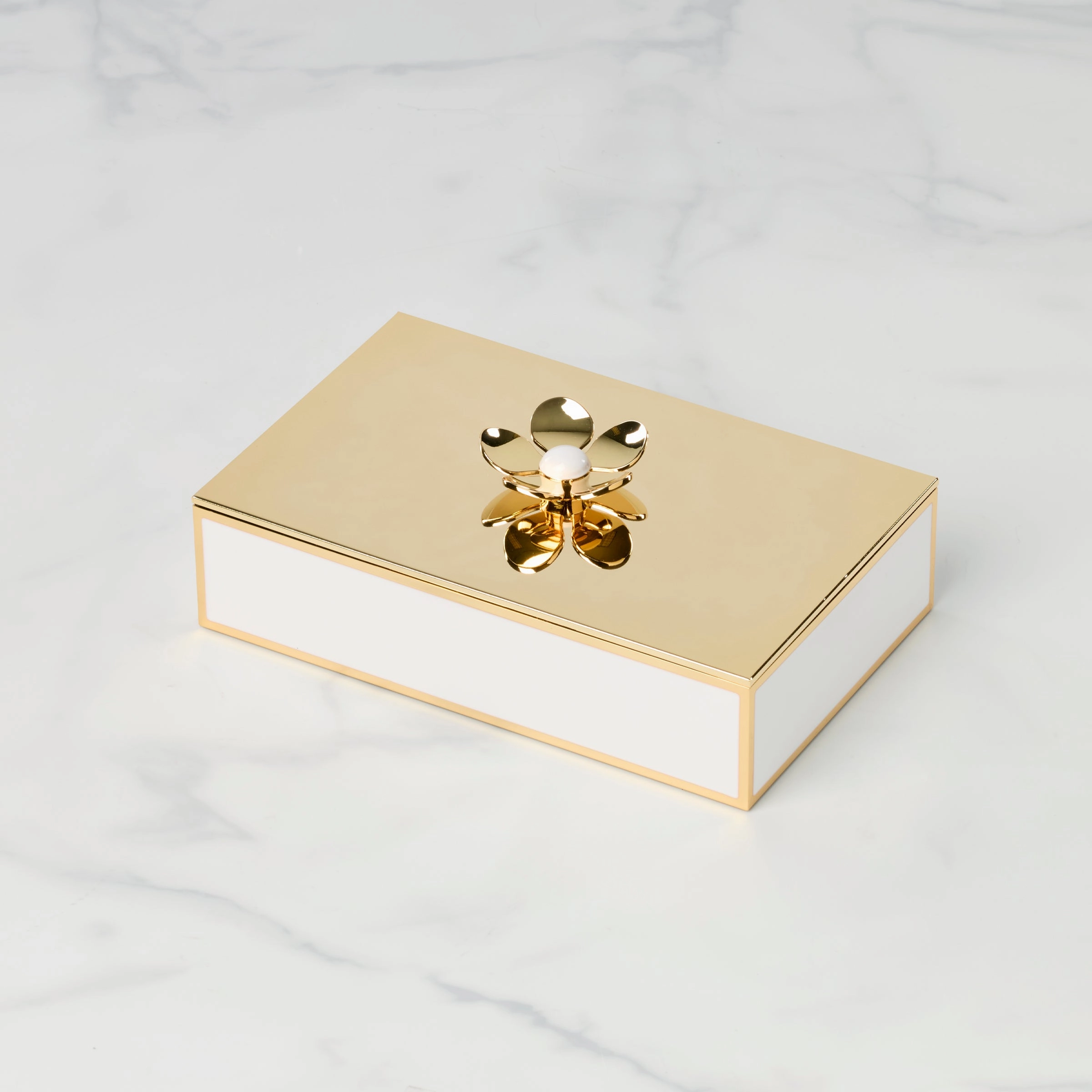 Make It Pop Gold Large Floral Boxhome decor ,wall decor 