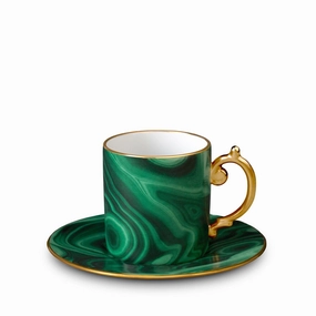 Malachite Espresso Cup   Saucerglass cups ,personalized mugs 