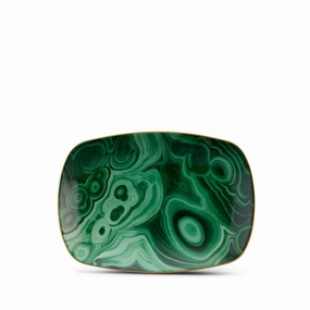 Malachite Rectangular Traynordic style desktop ornaments