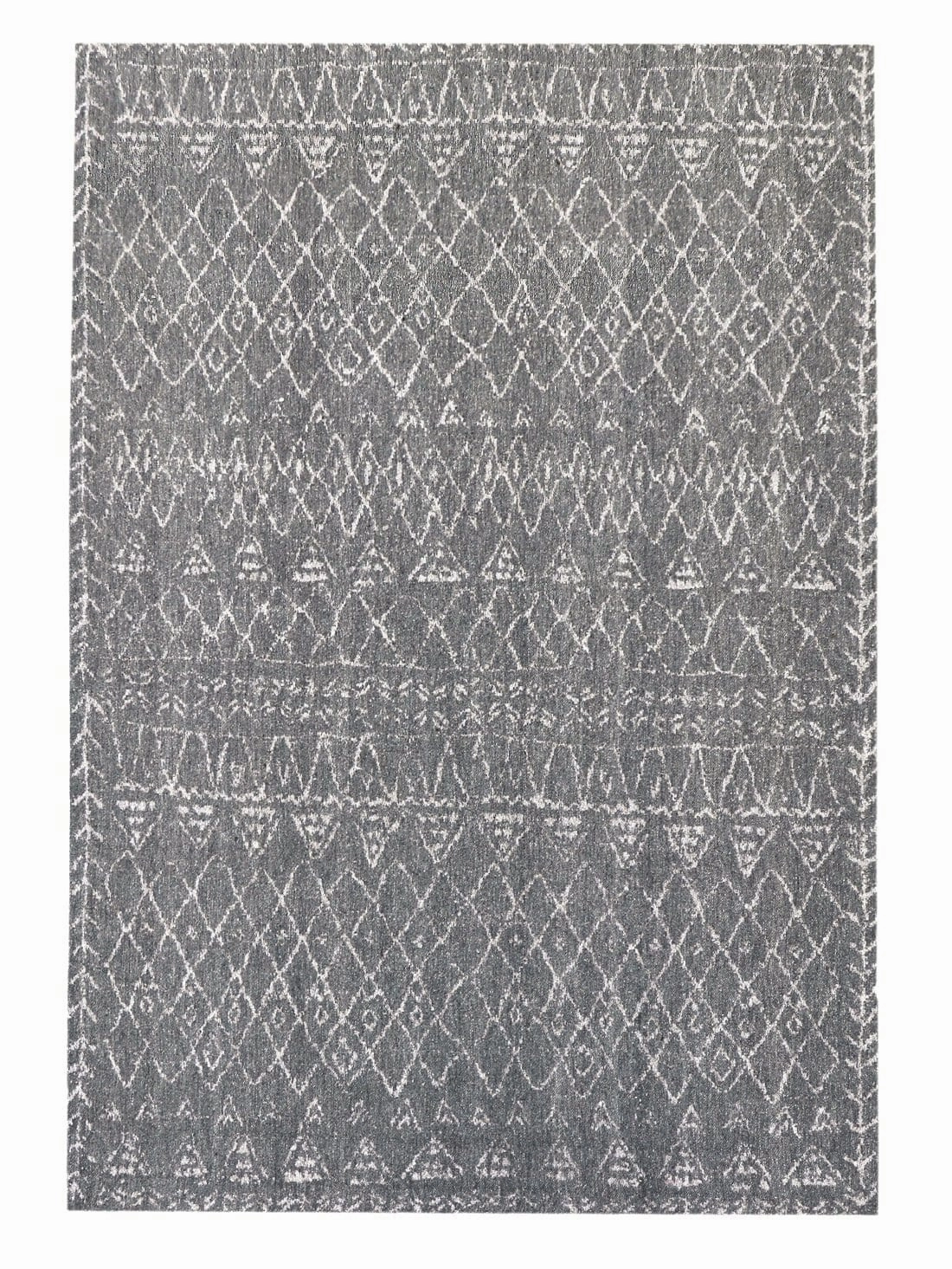 Malaika Charcoal Tribal Rug *NO RETURNS UNLESS FAULTYmodern color block patchwork rug