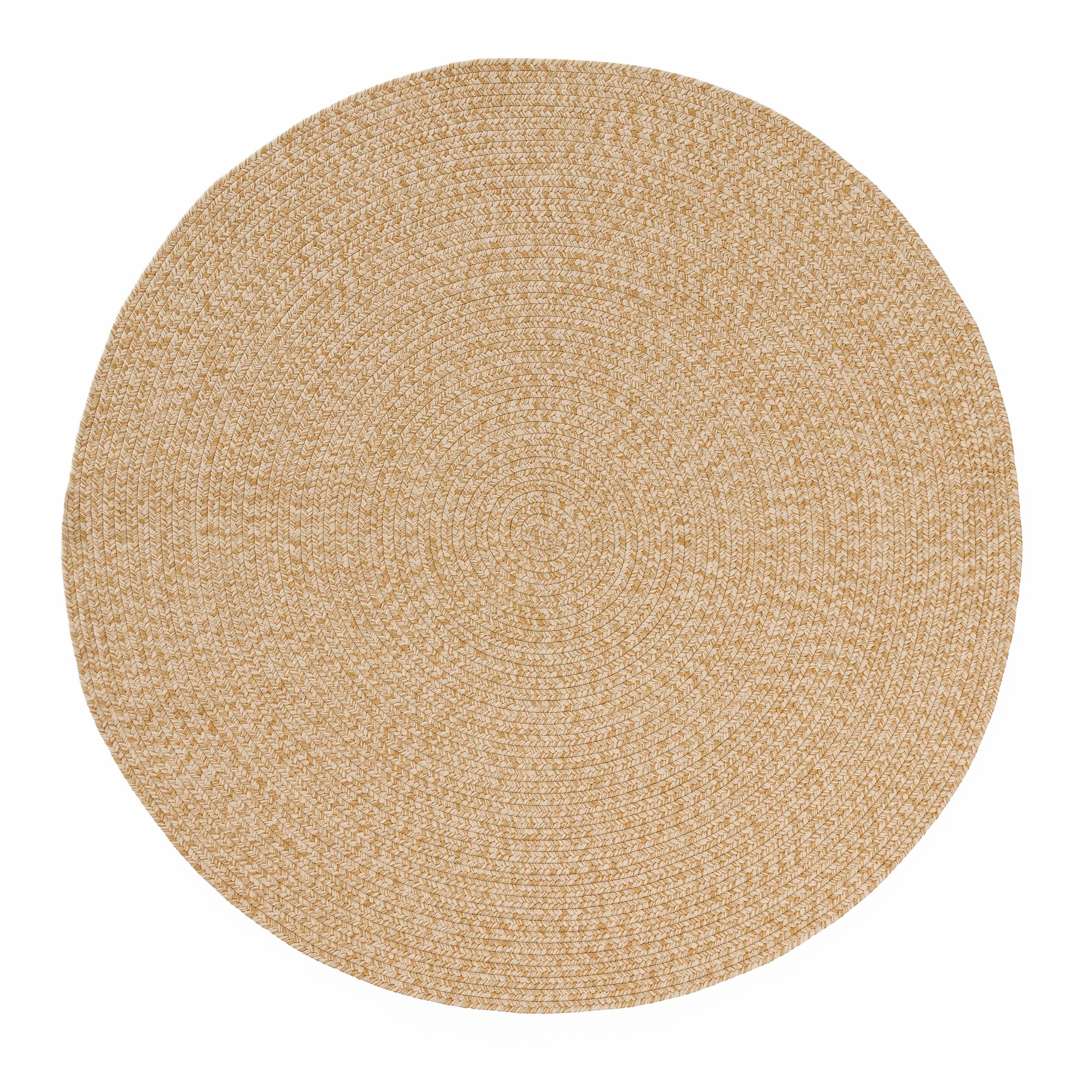 Malia Beige Braided Flatweave Indoor Outdoor Round Rugmodern color block patchwork rug