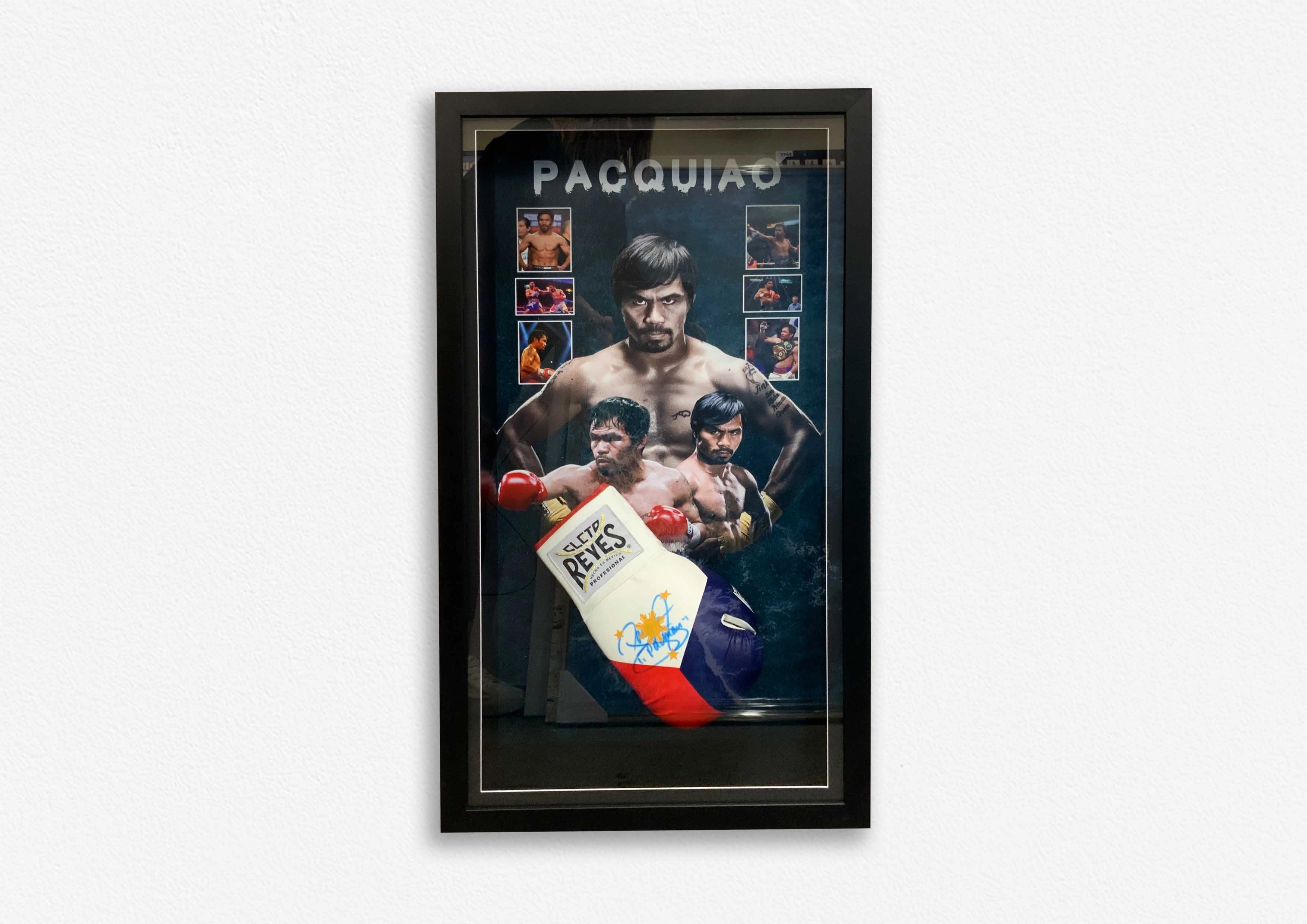 Manny Pacquiao Hand Signed Glove - Framedhandmade souvenirs
