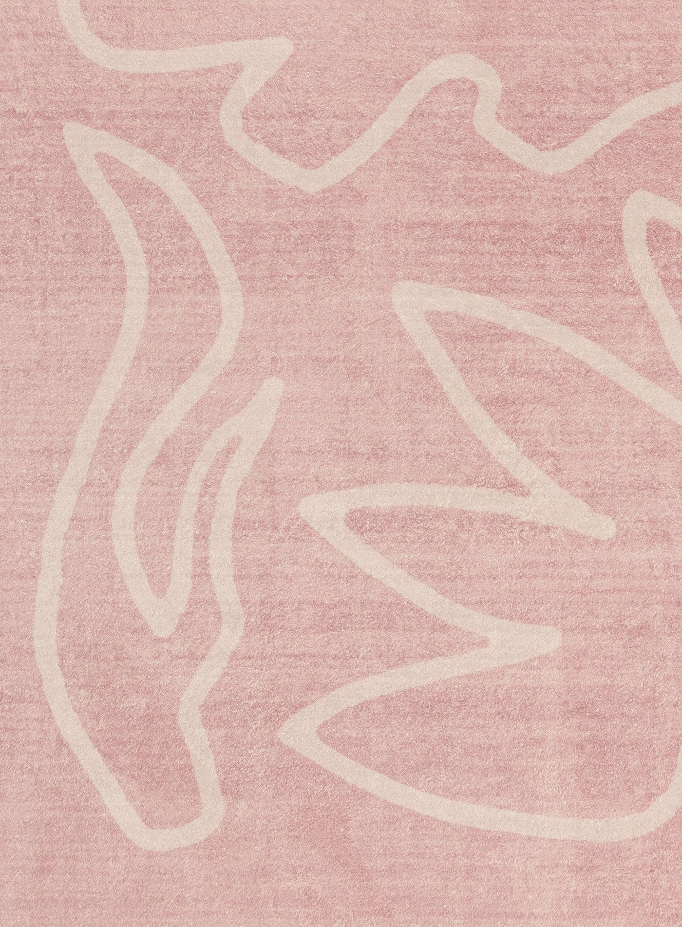 Manuela Purple Hand Drawn Washable Rug