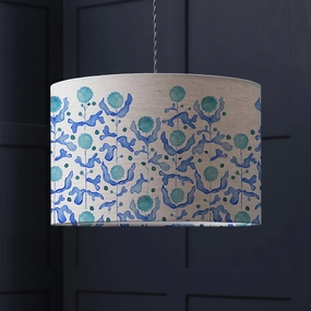 Mariani Eva Printed Lamp Shade Cobaltmodern home decor ,home decor for bedroom 