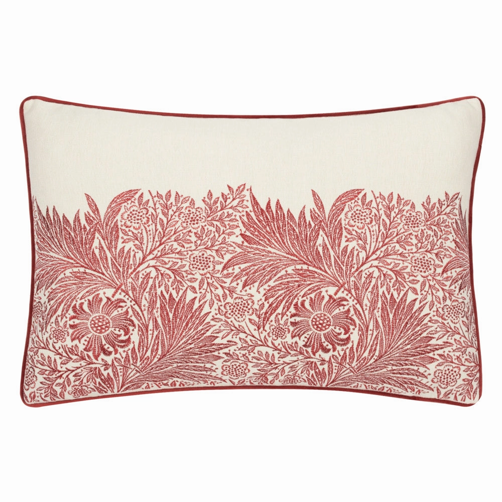 Marigold Embroidered Cushion Russet