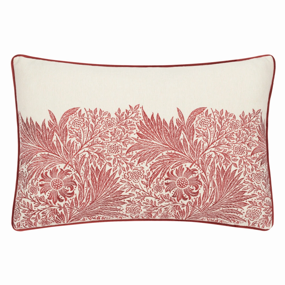 Marigold Embroidered Cushion Russet