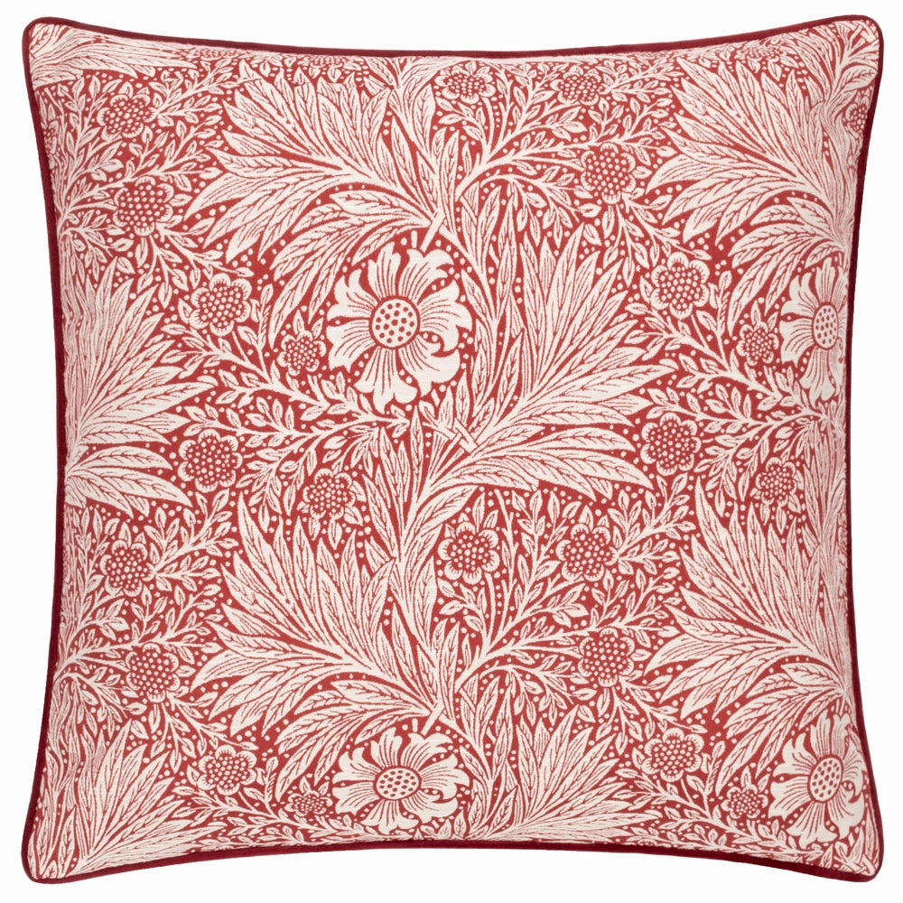 Marigold Piped Jacquard Cushion Russet